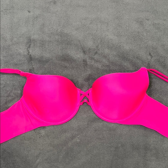 Victoria's Secret Hot Pink Double-Strap Demi Underwire Bra 36B - Picture 8 of 12